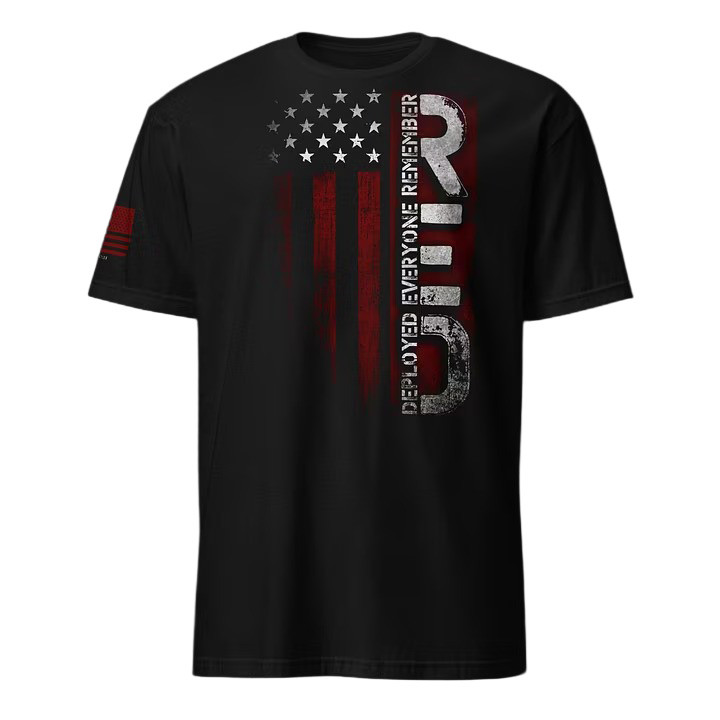 RED Remember Everyone Deployed T-Shirt Vintage American Flag Clothing Gift Ideas