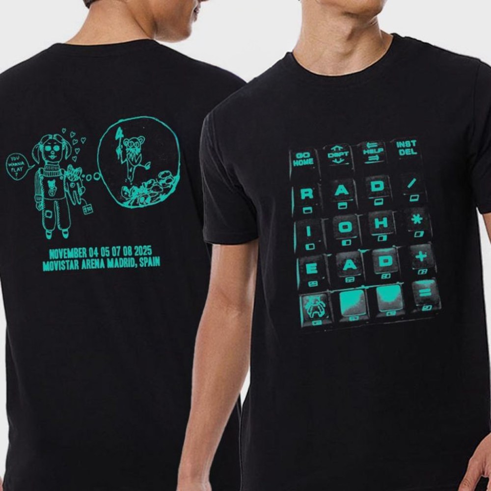 Radiohead Movistar Arena Madrid 2025 Spain On November 4 5 7 8 T-Shirt Radiohead Merch Gifts