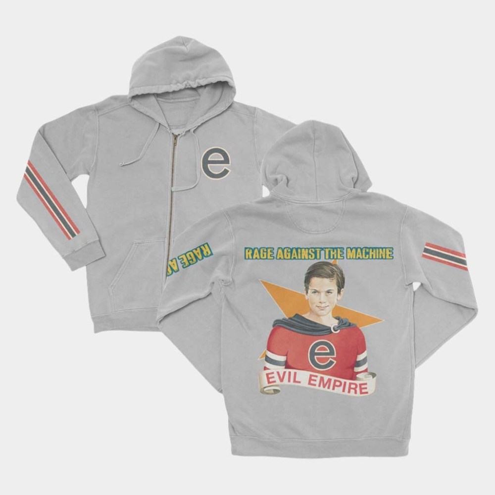Rage Against The Machine Merch Evil Boy Zip Up Hoodie Rage Against The Machine Hoodie
