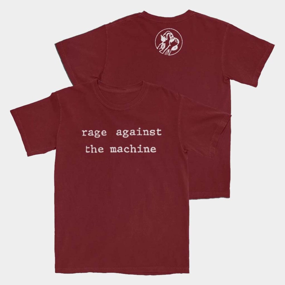 Rage Against The Machine Merch Typewriter Molotov T-Shirt Gifts For Rock Band Fans