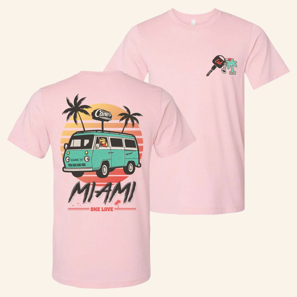 Raising Cane's Merch Cane's Road Trip Miami T-Shirt Good Gifts For Girlfriend