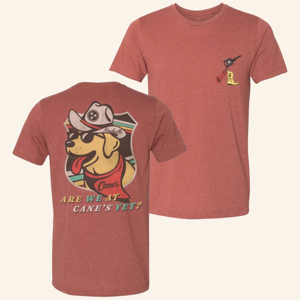 Raising Canes Merch Cane's Road Trip Nashville T-Shirt Best Gifts For Wife