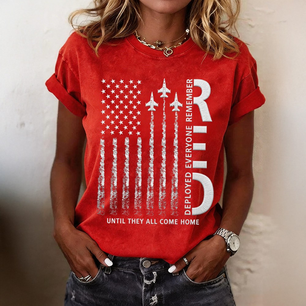 Red Friday Inspired T-Shirt Until They All Come Home Shirt Present For Memorial Day