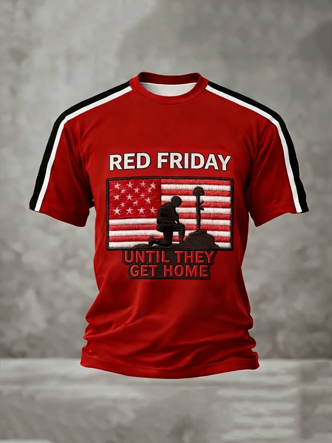 Red Friday T-Shirt Until They Get Home Apparel Best Gift Ideas For Dad