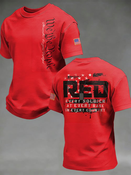 Red Friday We The People T-Shirt Remember Everyone Deployed Shirt Red Friday Gift For Husband