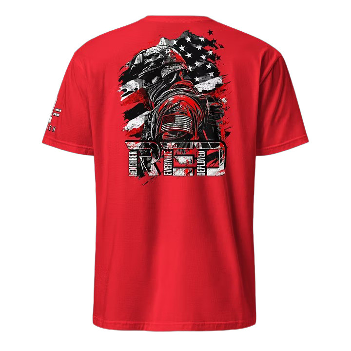 Remember Everyone Deployed T-Shirt American Flag Military Boulder Merch Patriotic Gifts