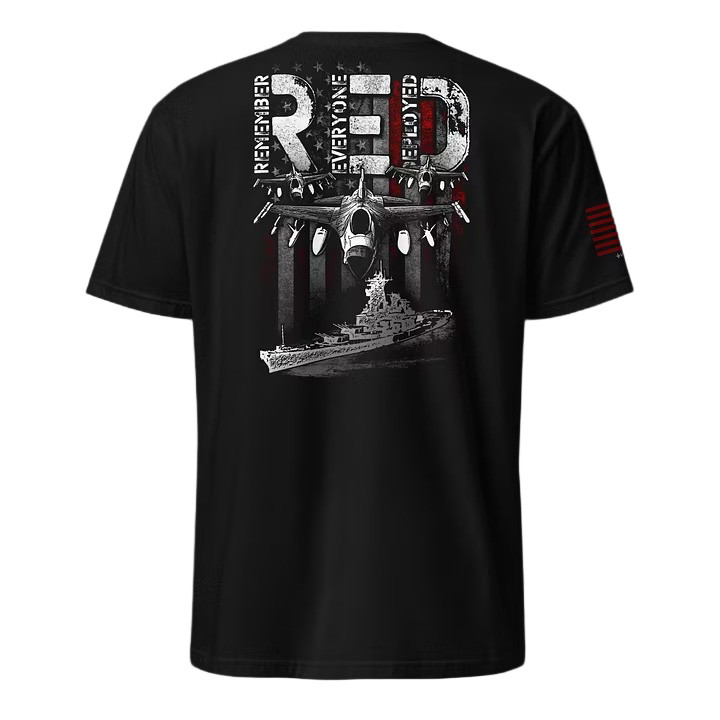 Remember Everyone Deployed T-Shirt USA Flag Aircraft Clothing Gift For Patriots