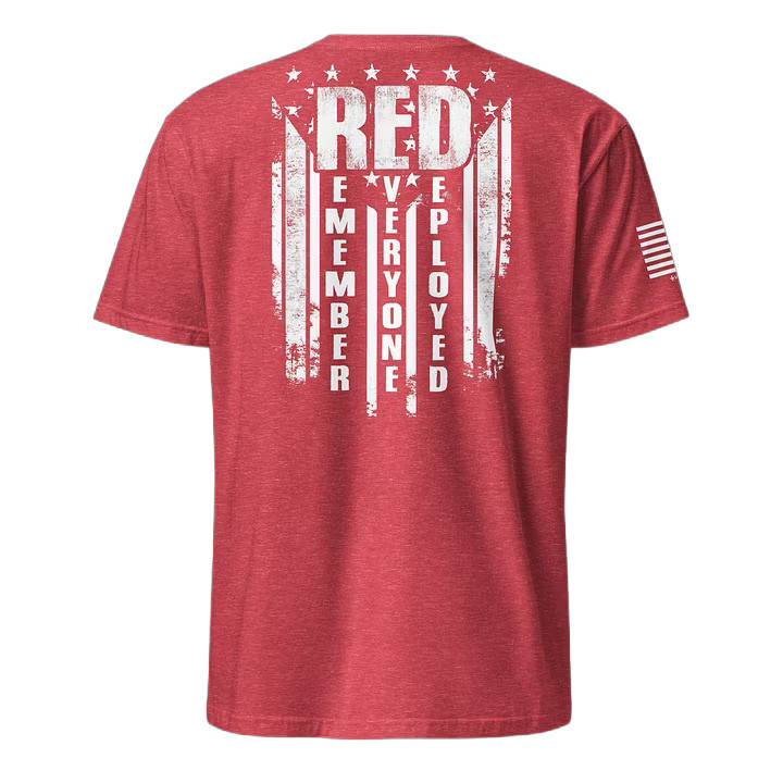 Remember Everyone Deployed T-Shirt Vintage American Military Flag Apparel Gift Ideas