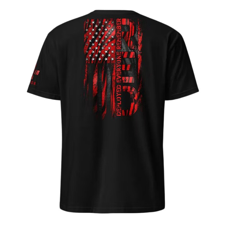 Remember Everyone Deployed T-Shirt Vintage USA Flag Clothing Patriotic Gifts Ideas