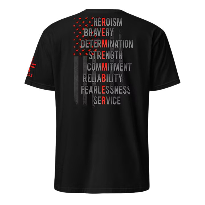Remember T-Shirt Heroism Bravery Determination Strength Commitment Apparel Gift Ideas