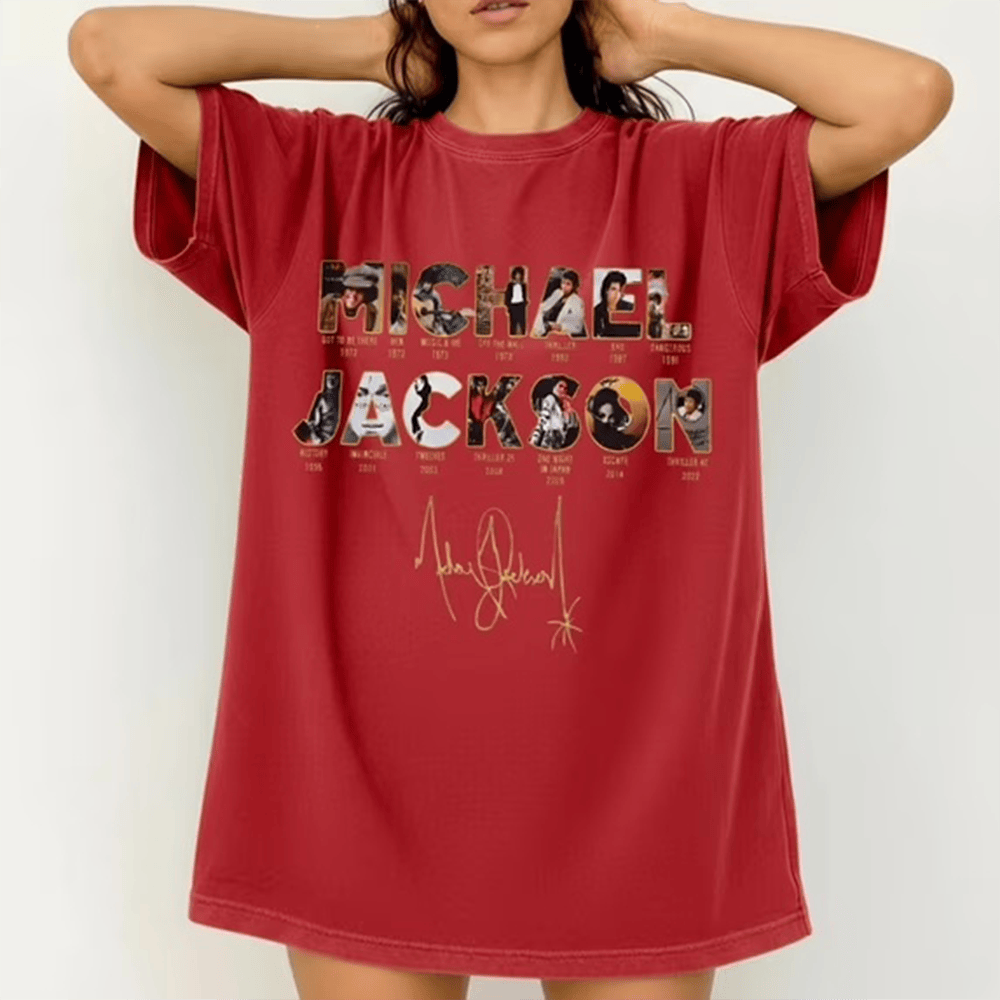 Retro 90s Michael Jackson Graphic T-Shirt Jackson Music Album Tee Best Present For Fans