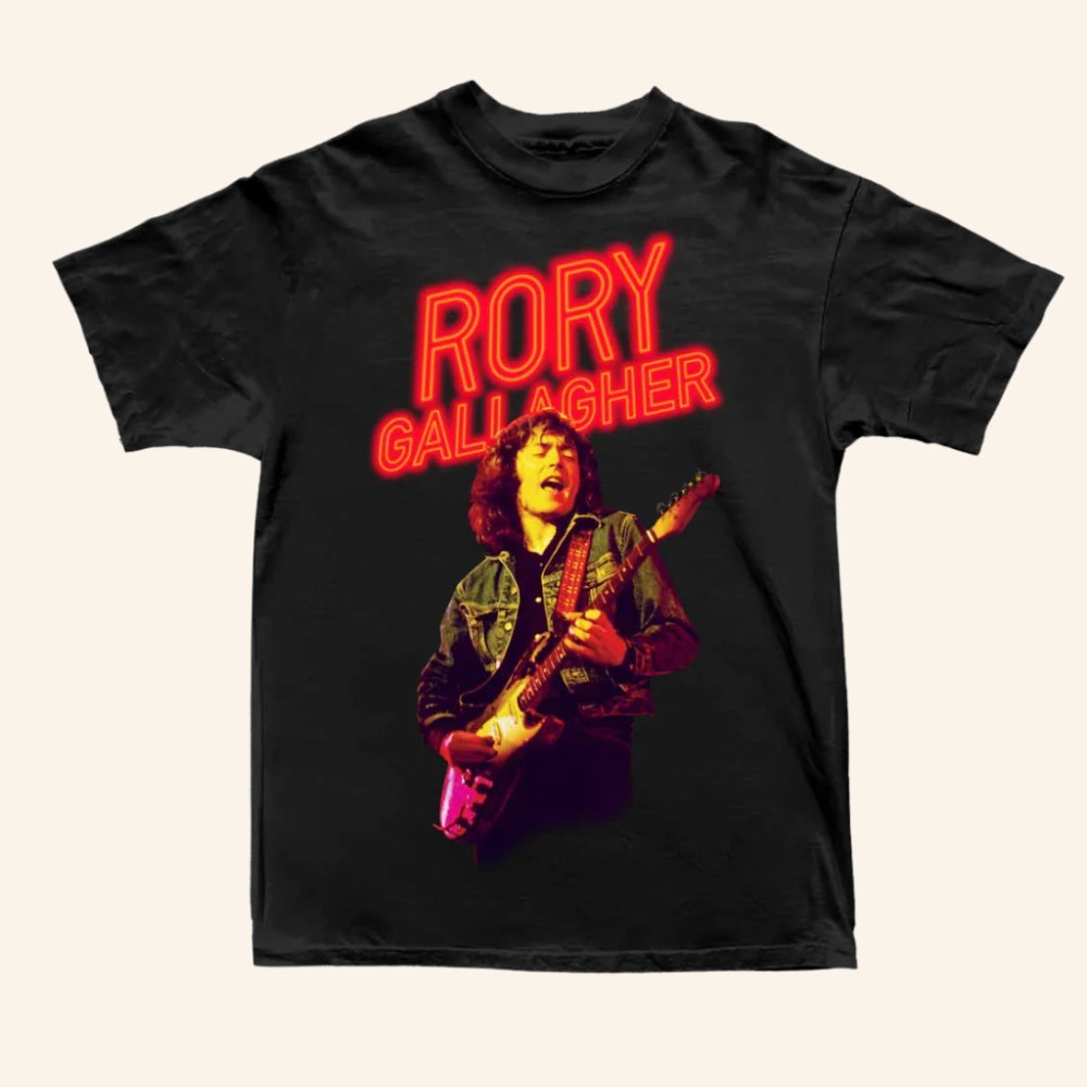 Rory Gallagher Merch Rory Gallagher Neon T-Shirt Christmas Gifts For Husband