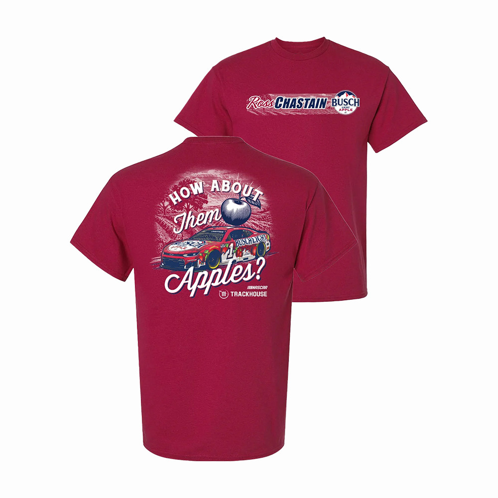 Ross Chastain 1 Busch Light Apple T-Shirt Trackhouse Racing Clothes Gift Idea For Him