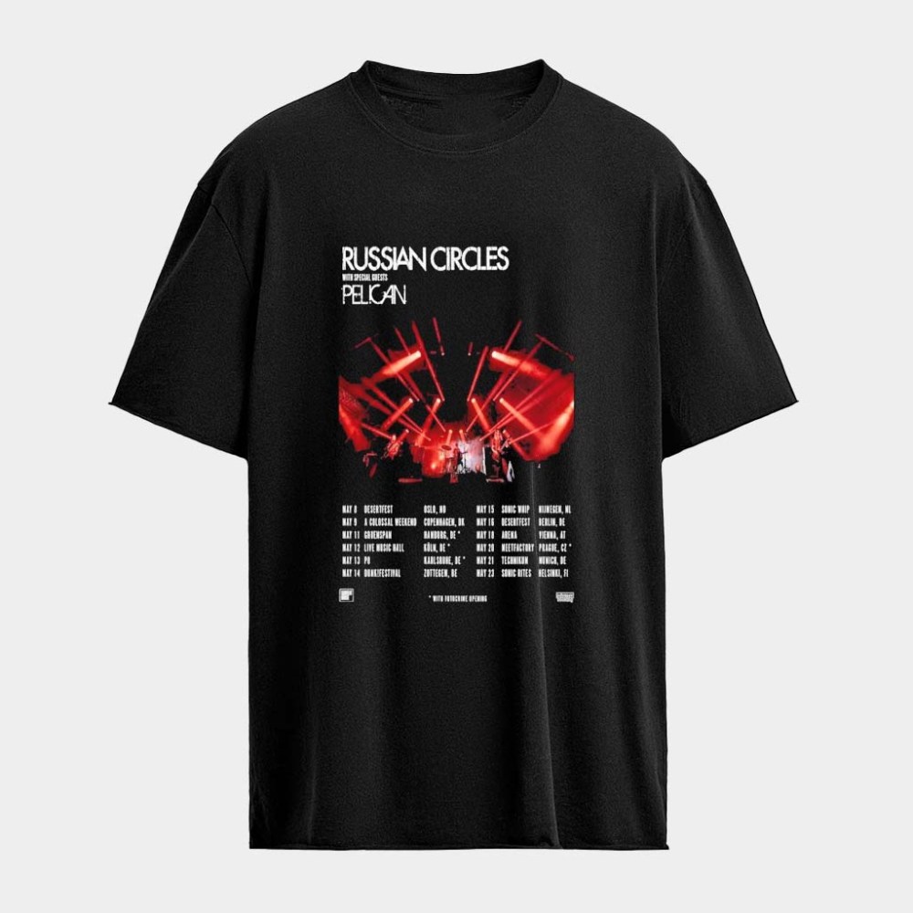 Russian Circles And Pelican May Tour 2026 T-Shirt Russian Circles Merch Gifts For Band Fans