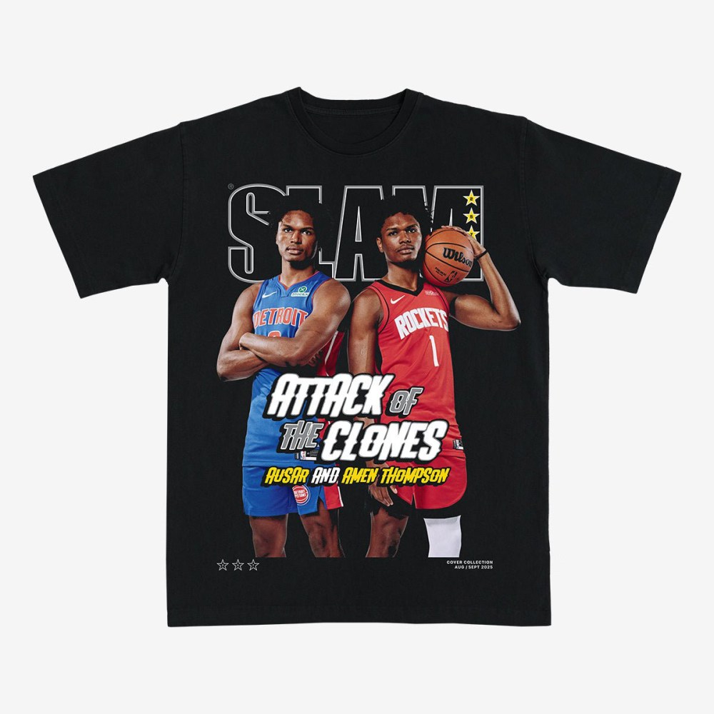 SLAM Cover Amen And Ausar Thompson Basketball T-Shirt Basketball Lover Tee Best Gift For Boyfriend