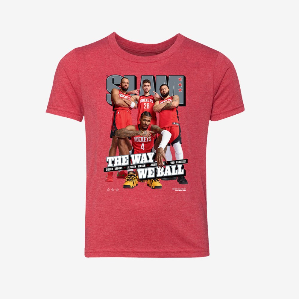 SLAM Cover Houston Rockets Basketball T-Shirt 90s NBA Vintage Aesthetic Clothes Best Gift For Houston Rockets Lovers