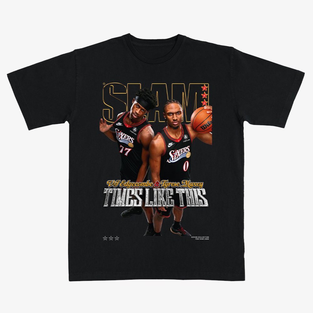 SLAM Cover Tyrese Maxey VJ Edgecombe T-Shirt Basketball Lover Shirt Best Present For Fans