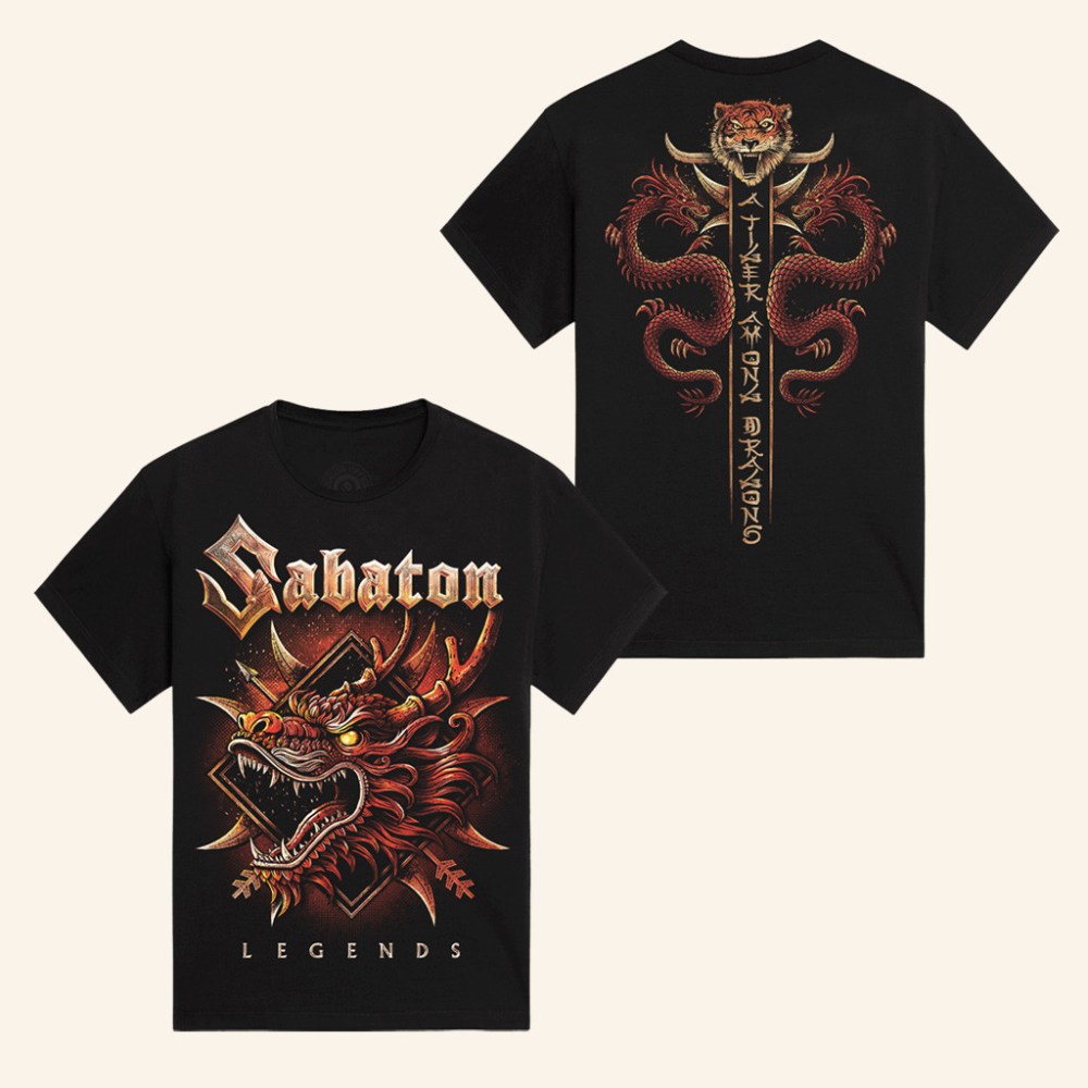 Sabaton Merch A Tiger Among Dragons T-Shirt Christmas Presents For Boyfriend