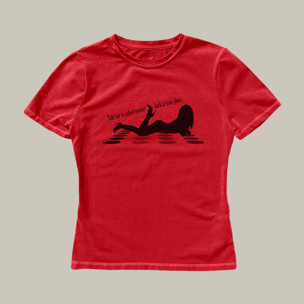 Sabrina Carpenter Naked Twister Baby Tee Sabrina Carpenter Clothes Music Lover Gift For Wife