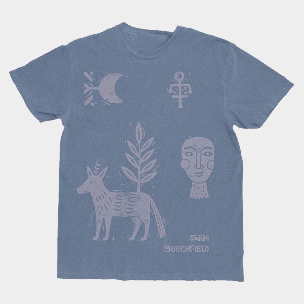 Sam Burchfield Merch Block Print T-Shirt Sam Burchfield Shirt Best Gifts For Music Lovers