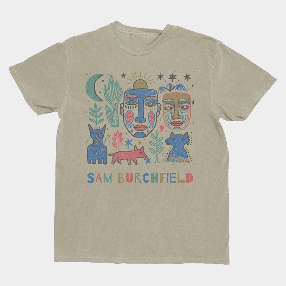 Sam Burchfield Merch Folk Collage T-Shirt Sam Burchfield Shirt Gift Ideas For Music Lovers