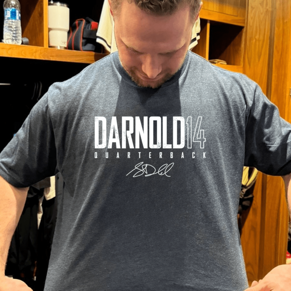 Sam Darnold 14 Seattle Football Quarterback Name And Number Signature Shirt Fan Merch