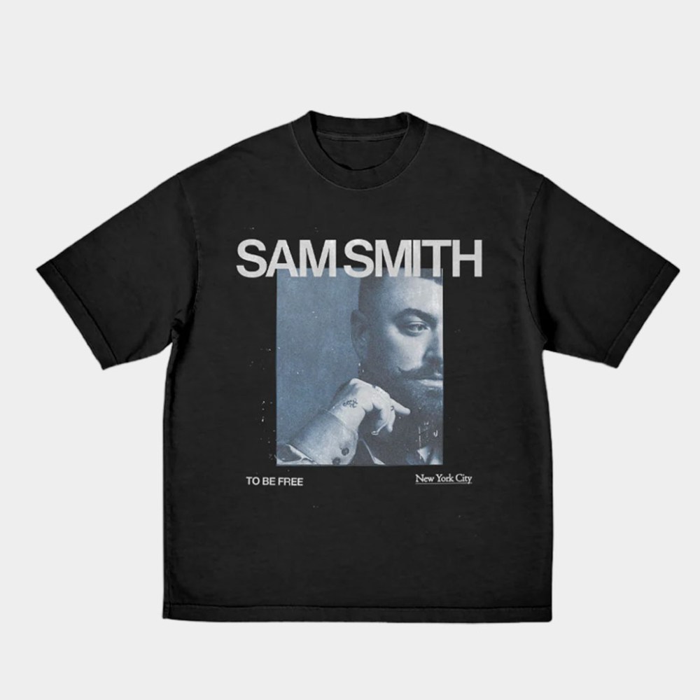 Sam Smith Merch To Be Free Nyc Black T-Shirt Sam Smith Shirt Best Gifts For Music Lovers