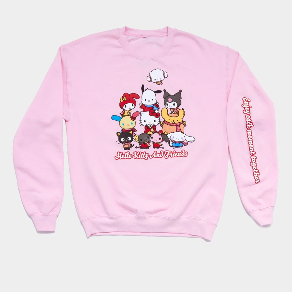 Sanrio Merch Hello Kitty And Friends Cozy Group Sweatshirt Gift Ideas For Friends