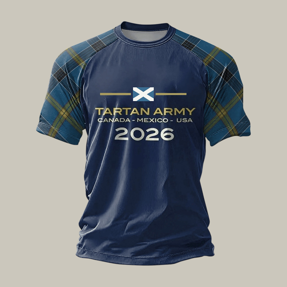 Scotland National Soccer Team T-Shirt FIFA World Cup 2026 Mech Soccer Fan Gear