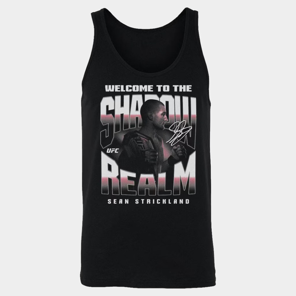 Sean Strickland Merch 500 Level Welcome to the Shadow Realm Tank Top Gifts Ideas For Him