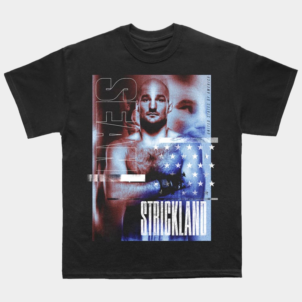 Sean Strickland Merch Black Sean Strickland Houston T-Shirt Best Gifts For Fans