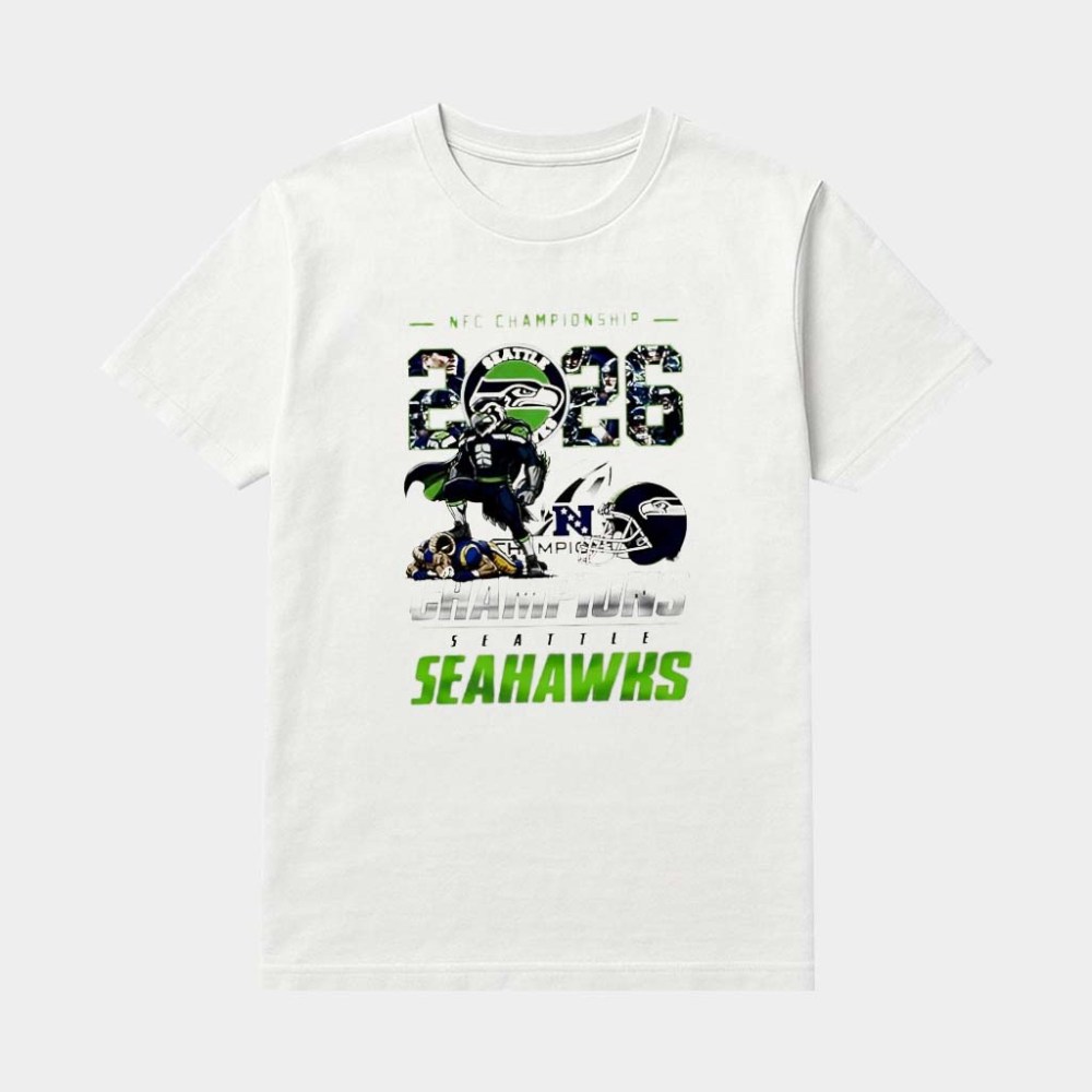 Seattle Football Champions 2026 Super Bowl Mascot Shirt Game Day Apparel Gifts For Fans