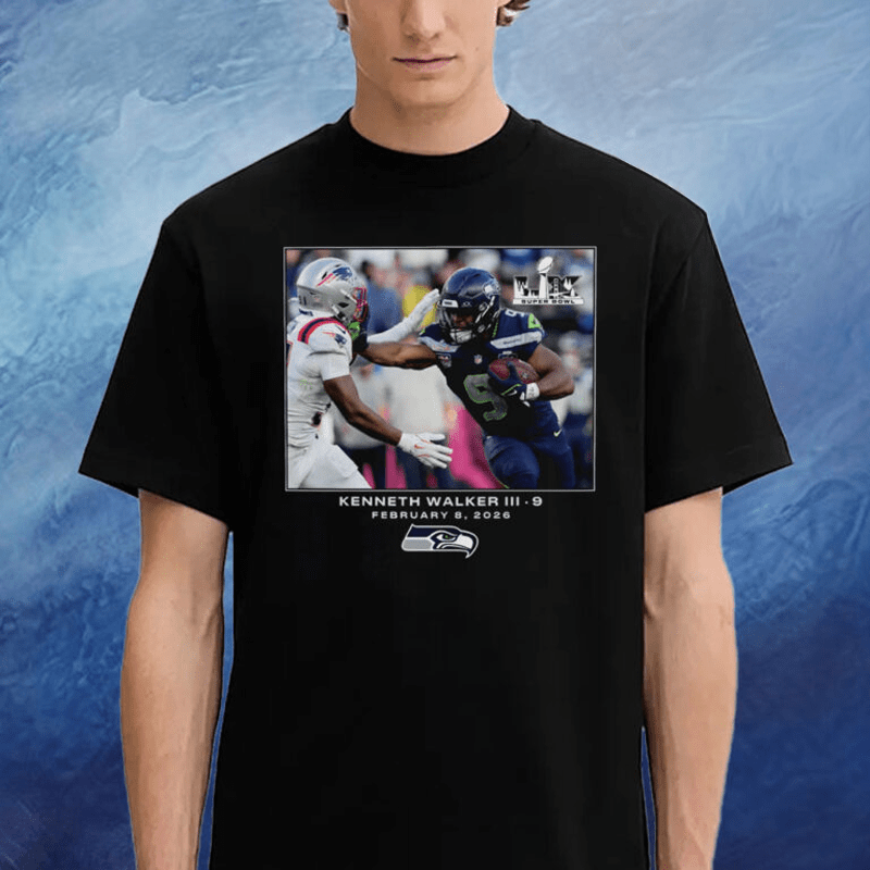Seattle Seahawks Kenneth Walker III Flash Features Super Bowl LX T-Shirt Seahawks Merch