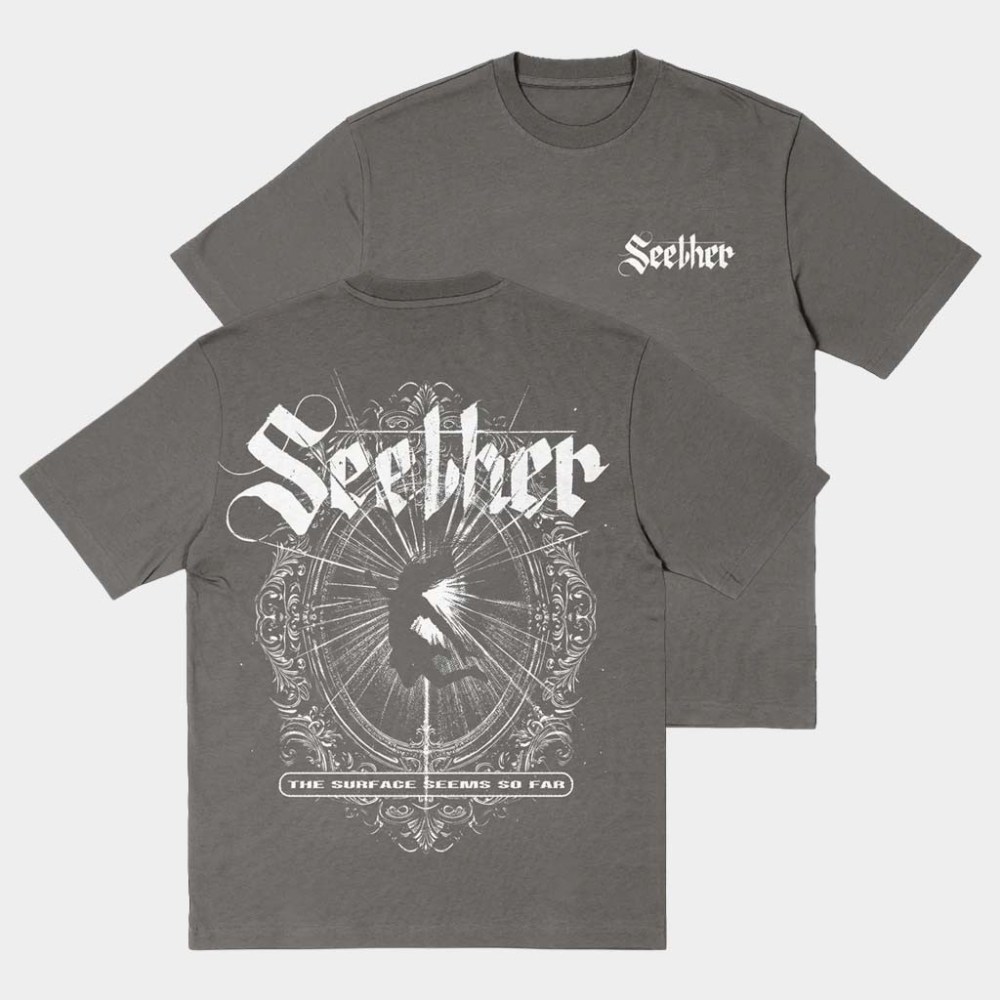 Seether Merch Mirror Seether T-Shirt The Surface Seems So Far Shirt Cool Gifts For Music Lovers