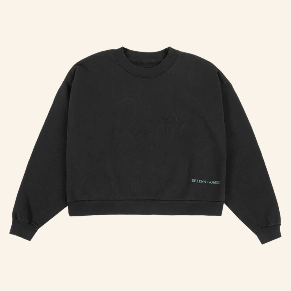 Selena Merch Rare Embossed Cropped Sweatshirt Gifts For Girlfriend