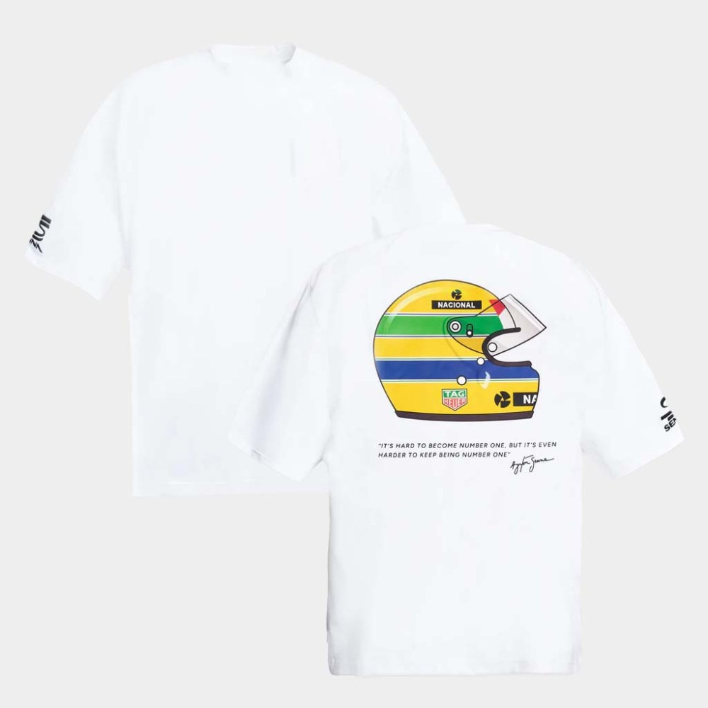 Senna Shop Merch Tag Heuer X Senna Badge T-Shirt Birthday Ideas For Boyfriend