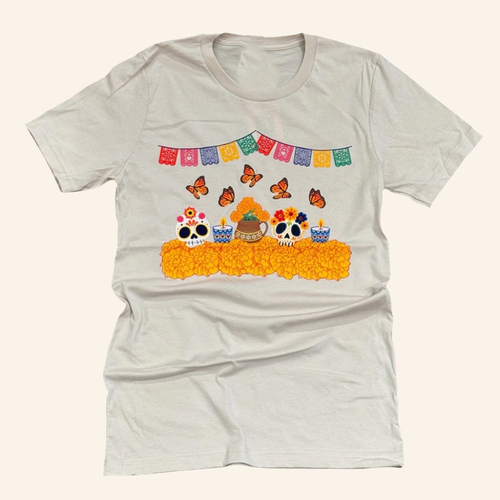 Sew Bonita Merch Dia De Los Muertos Shirt Christmas Gifts For Wife
