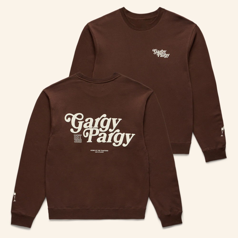 Shop Toast Merch Gargy Pargy Crewneck Sweatshirt Chocolate Christmas Gifts For Boyfriend