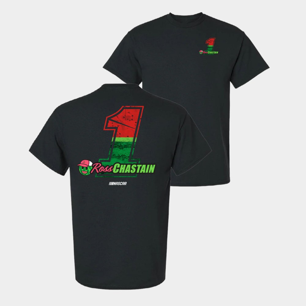 Shop Trackhouse Racing Merch Ross Chastain Melon Man 1 Grit T-Shirt Gifts For Son