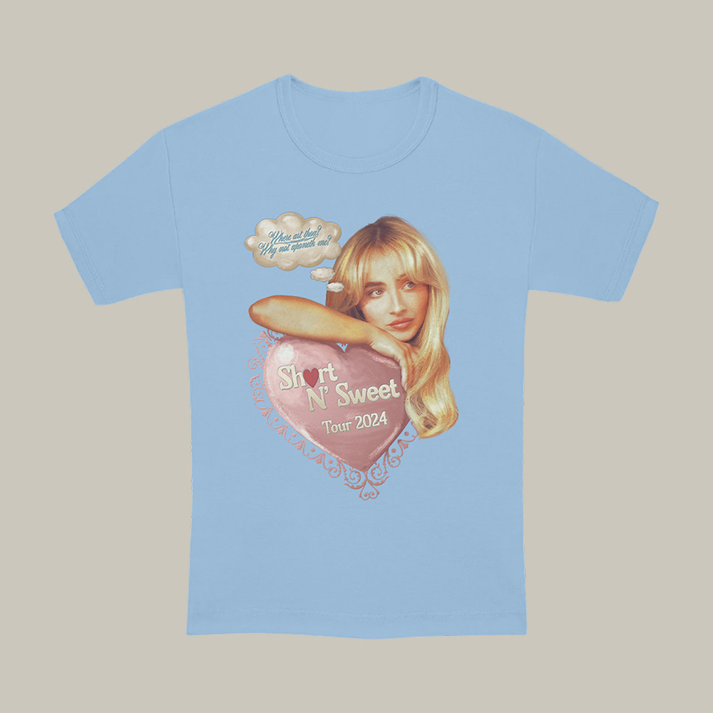 Short N Sweet Tour Where Are Thou T-Shirt Music Concert Outfit Sabrina Carpenter Lover Gift