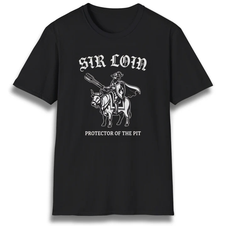 Sir Loin Steak T Shirt Funny Meat Lover Backyard Grilling Graphic Tees Best Gift For Him