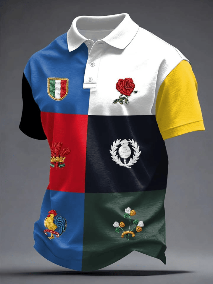 Six Nations 2026 Polo Shirt Game Day Sports Golf Shirts Gift Ideas For Husband