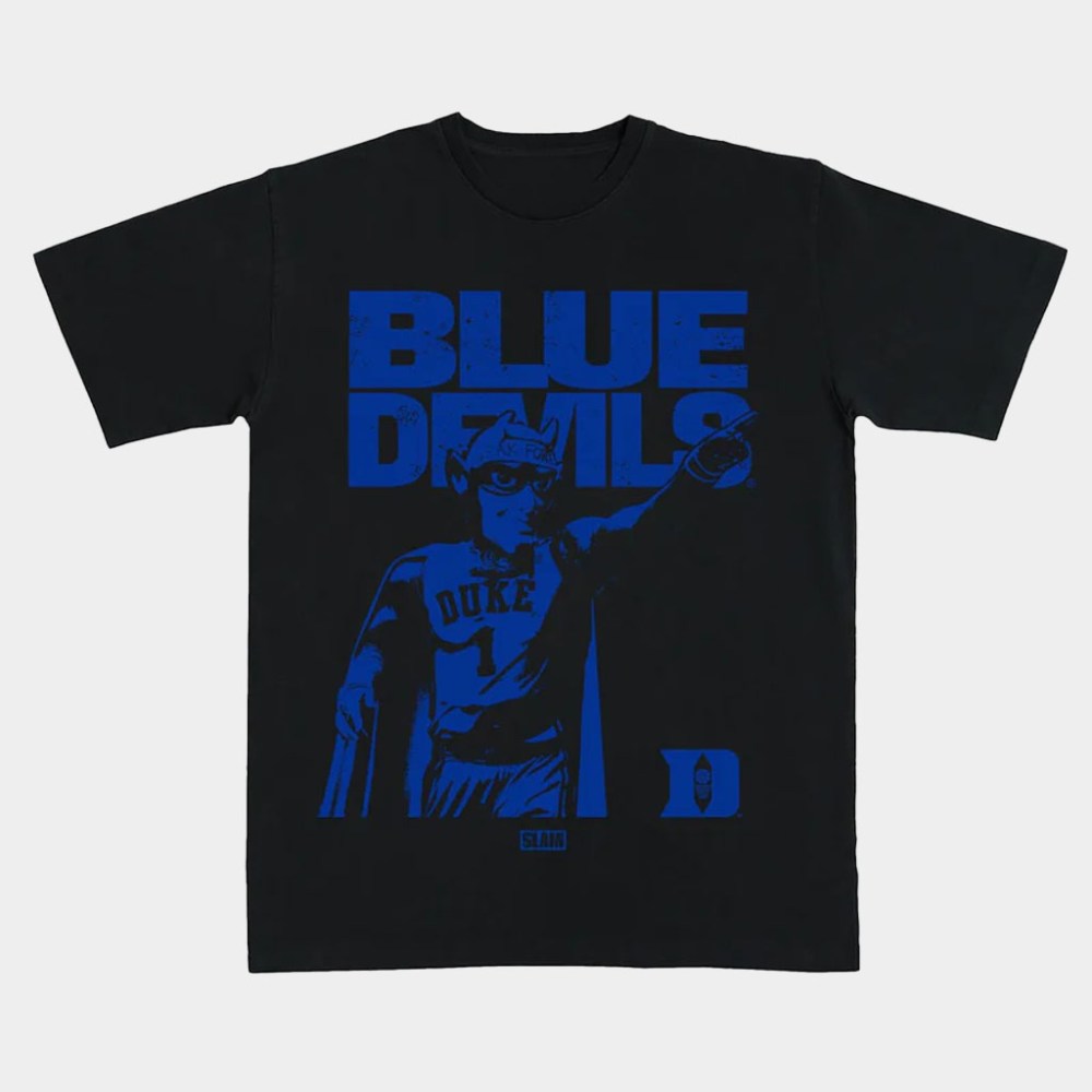 Slamgoods Merch Duke Mascot Mode T-Shirt Blue Devils Shirt Gift Ideas For Him
