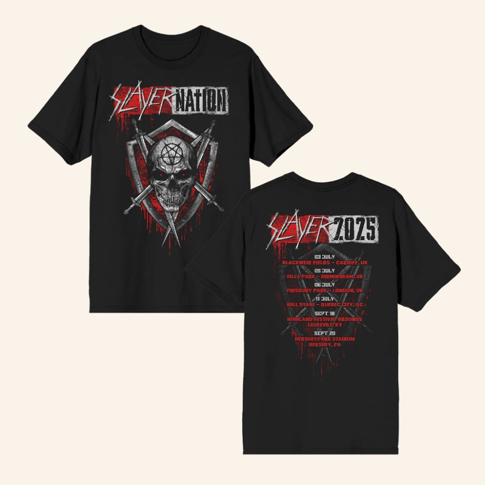Slayer Merch Drip Slayer Nation Summer 2025 Itin T-Shirt Christmas Gift Ideas For Him