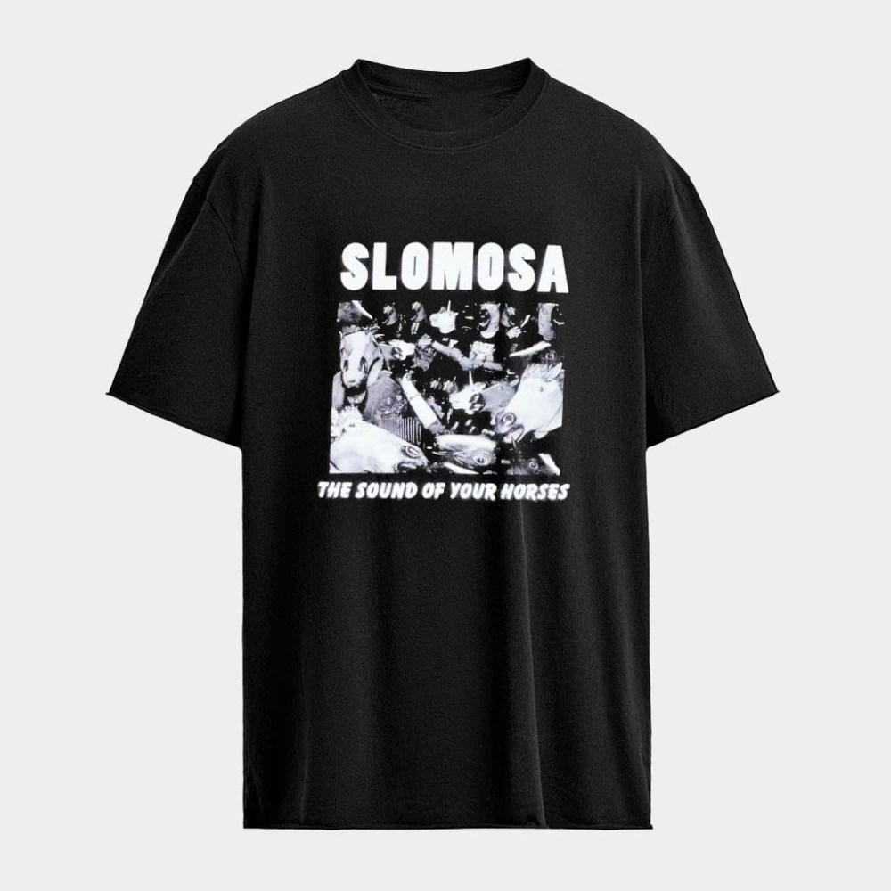 Slomosa The Sound Of Your Horses Mask Mosh Pit T-Shirt Slomosa Merch Gifts For Fans