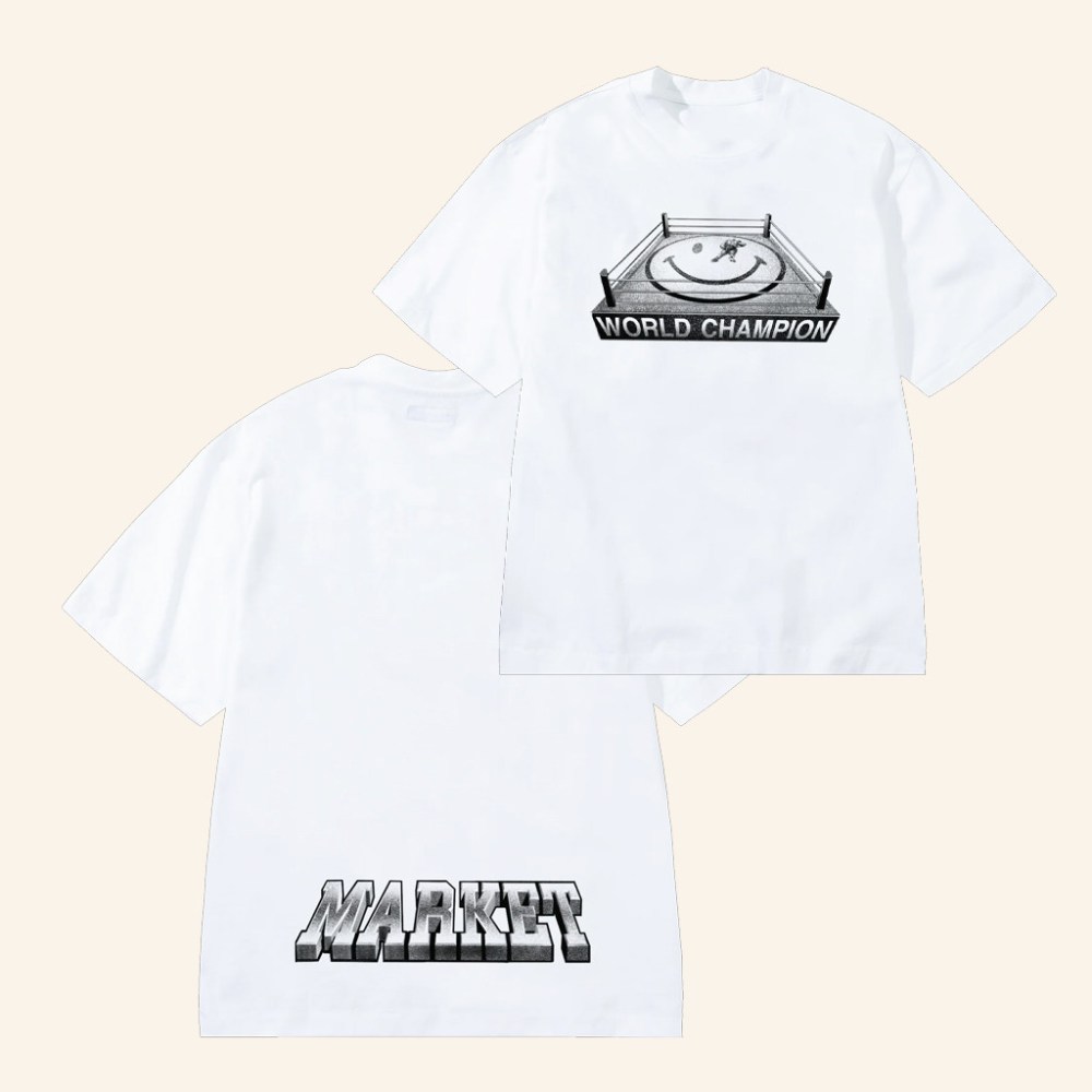 Smiley Merch Smiley KO White T-Shirt Christmas Gift Ideas For Boyfriend