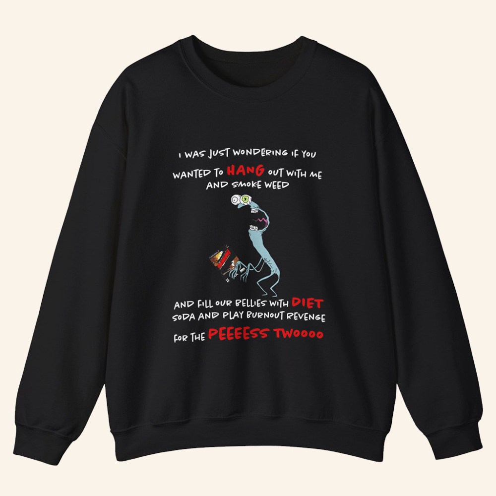 Smiling Friends Merch Mr Landlord Smiling Friends I Was Just Wondering Sweatshirt Him Gifts