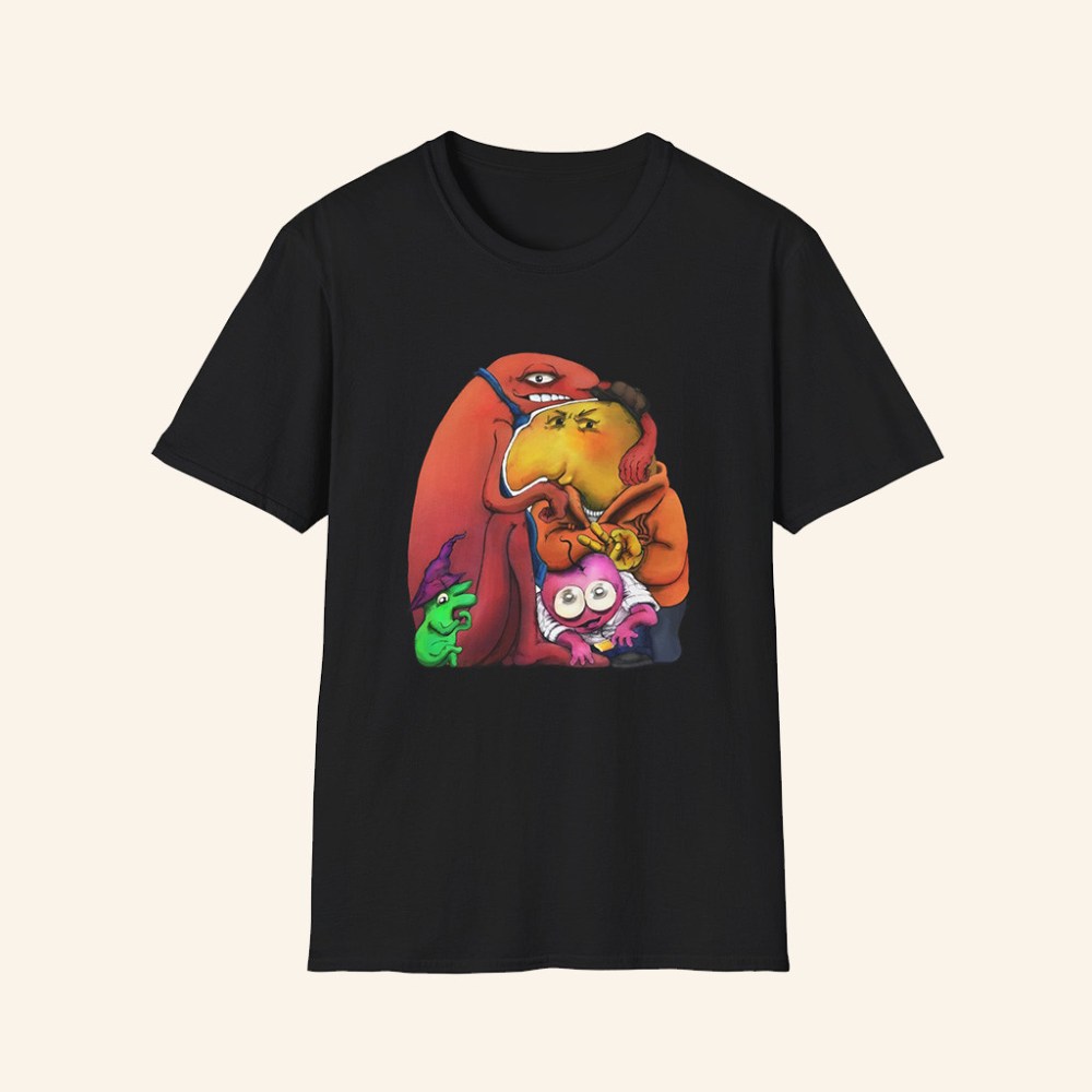 Smiling Friends Merch Smiling Friends T-Shirt Black Present For Husband