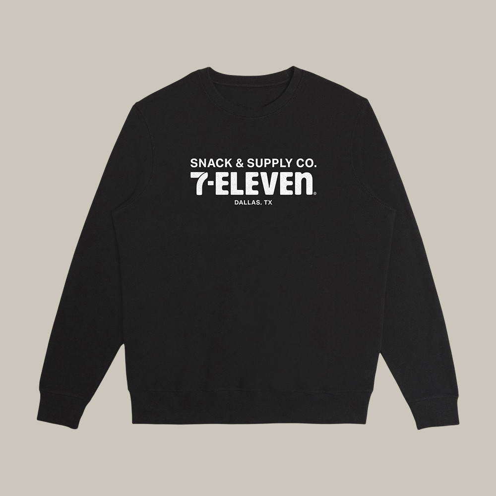 Snack & Supply Co. 7 Eleven Sweatshirt 7 Eleven Birthday Apparel Dallas TX Retro Streetwear Gift For Him
