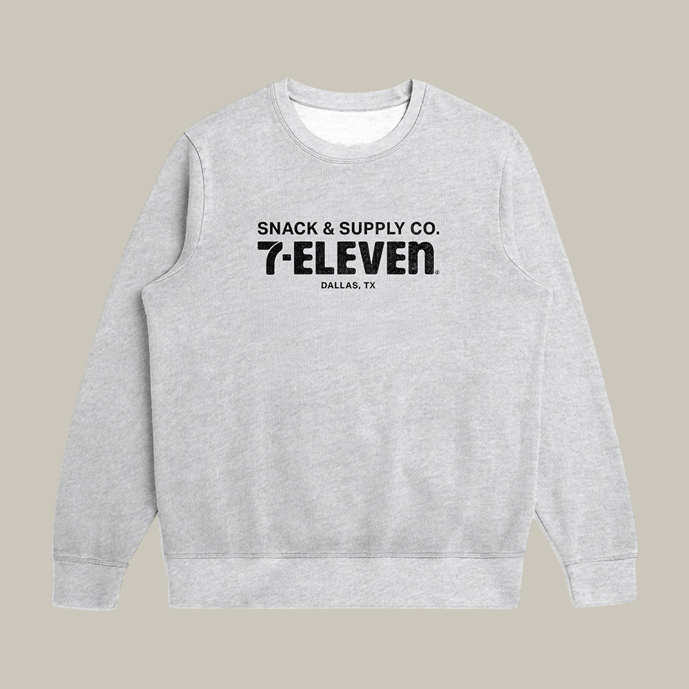 Snack And Supply Co 7 Eleven Sweatshirt Dallas TX Retro Streetwear Present Idea For Best Friends